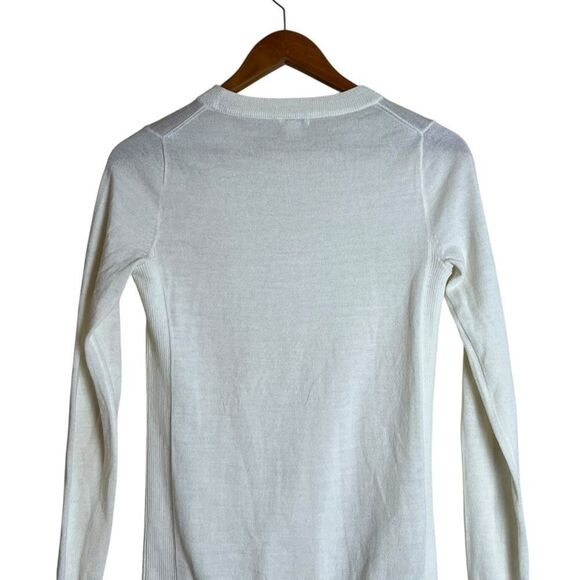 J. Crew off white‎ crew neck knit sweater. Size xs - Picture 4 of 5